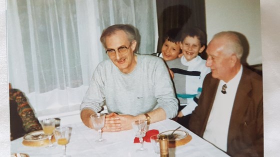 Keith, Allun Daniel and Keith's dad 1980's