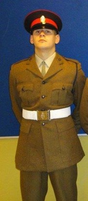 Mikey on his Passing out ceremony at Catterick