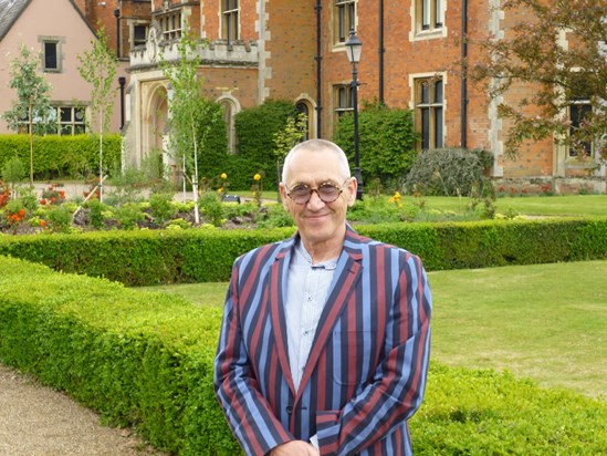 Lawrence at Taplow Court in his snazzy blazer...
