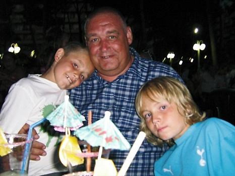 Dad with Jack and Harry