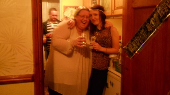 me and bec at tob 40th birthday xx