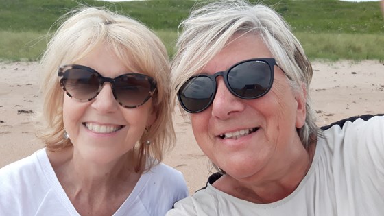 Lorraine & Sue at Sugarsands beach x20190704 115251