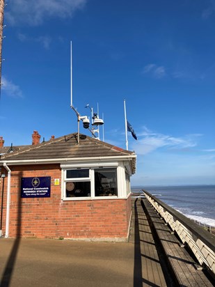 NCI Ensign Flying at half mast on the 22/3/2021 in respect for Brian, watch keeper and Buddy. 