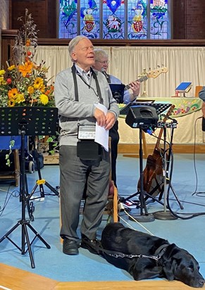 Mike with Oxford at Through the Roof's 25th Anniversary service 8 Oct 2022