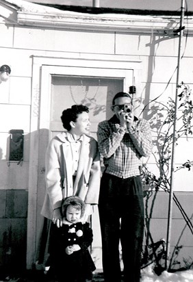 Wanda, Cindy & Billy Rainer (Oaklawn), 1957, Wichita, KS