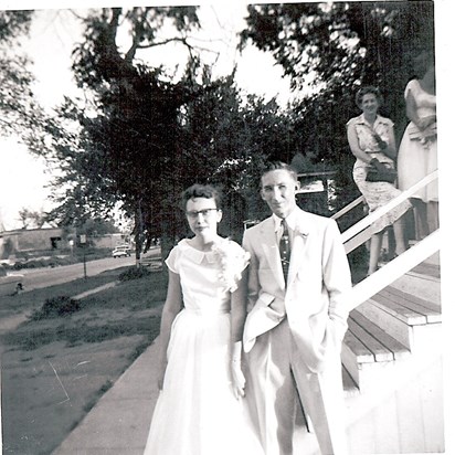 Wanda & Billy Rainer, Wedding Day, July 1, 1955