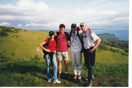 With Maria, Pete & Tim, Mt Tam April 1998