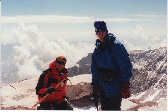 Whitney summit with Andy Mayhew, 1997