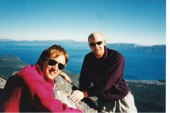 On top of Mt Tallac, Tahoe 1997