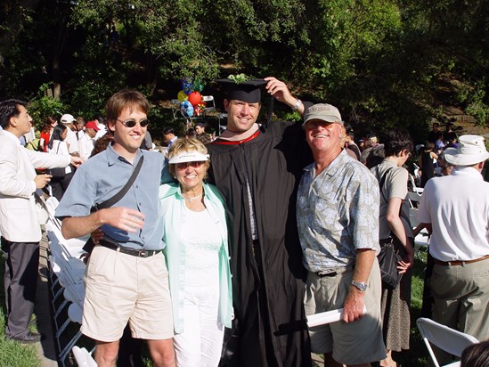 David with Petr and Hana at Misha´s Graduation (2003)