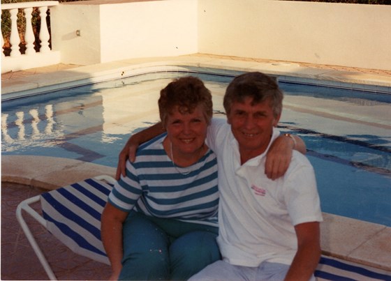 My lovely mum and dad. Reunited now. Miss you both loads. Rosie xxx
