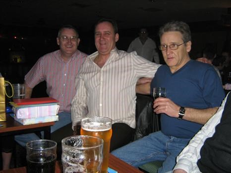 Terry,Dave and George(who isnt really that fat it was a dodgy camera!)at terrys 50th