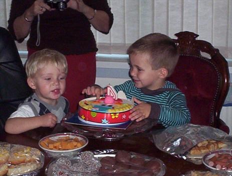 Terry's Grandsons James & Bobby (James 4th Birthday Party)