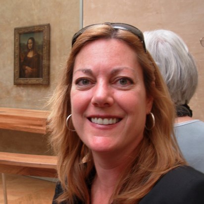 Judi at the Louvre