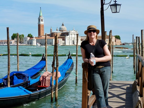 Judi on the Grand Canal
