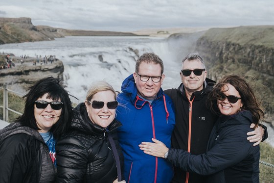 I was so blessed to have R&J join me for my 50th in Iceland. Here they are with Barb & Mark at Gulfoss