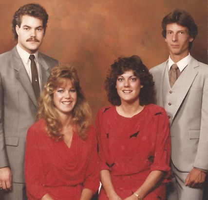 Jim, Janis, Judi & Allan Pay in the mid 1980's