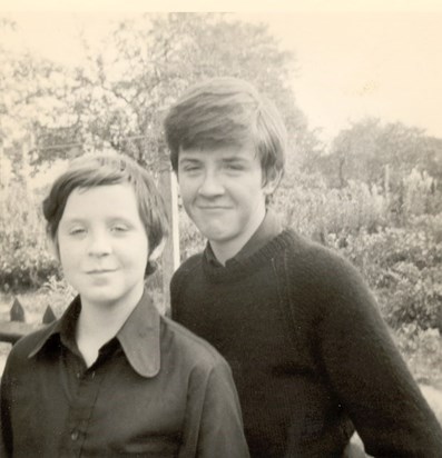 1971 Brendan and his younger brother, Peter