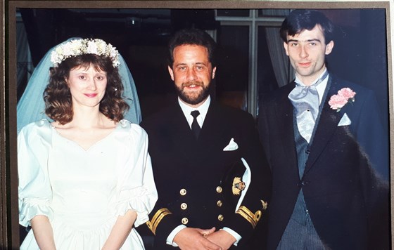 Nicola and Greg's wedding April 1990