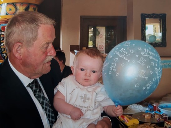Uncle graham with his beautiful grandson Jamie 