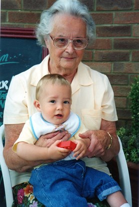 Yvonne with Pascal her second grandchild