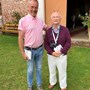 with Dan Nilsson summer  2019 Backeskog, a lovely conference where Mike met many longstanding friends and colleagues and thoroughly enjoyed being the Grand Old Man