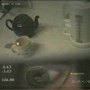 Mike making a cup of tea in 1999 - the view from his eye tracker - the white spot shows where he was looking