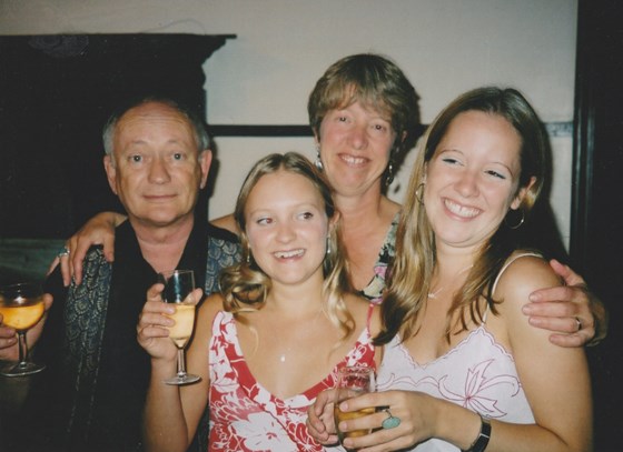 Family celebration with Rosemary, Kate and Penny in Southover Grange, Summer 2002