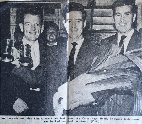 Winning the Leek Show in 1967