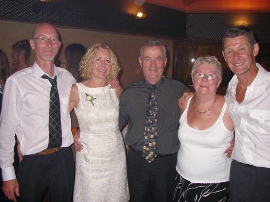 Keith, Christine, Dad, Mum and Martin in Spain 2007