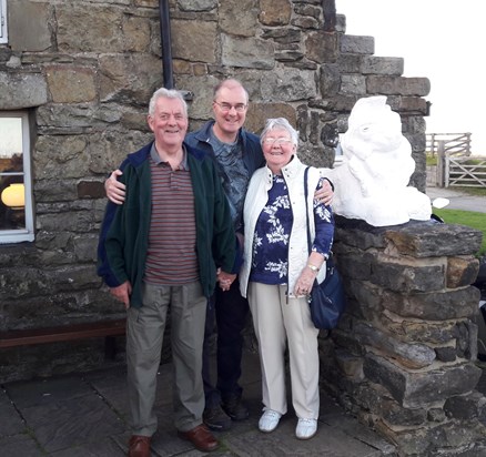 Stephen with Mum and Dad at Blakey Sep 2019