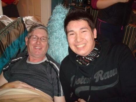 dad and matt on matts 19th birthday, just 8 weeks before he left us.