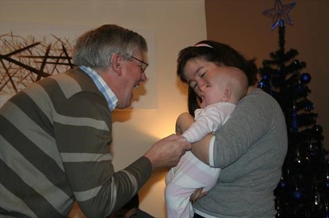 kat, dad and gracie on christmas day last year.