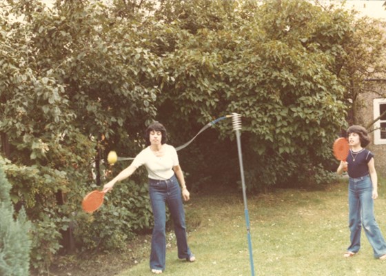 Swing-ball in the garden at Prince of Wales Road