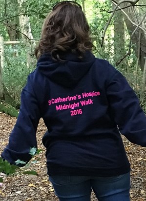 Supporting St Catherine's!!! My Midnight Walk Hoodie!