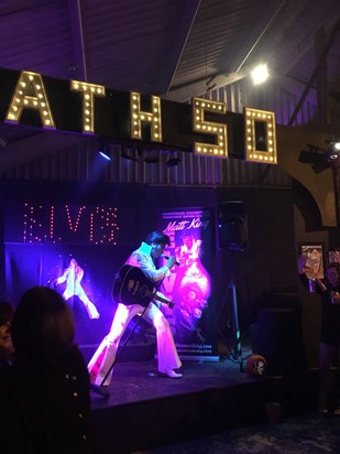Elvis tribute at Cathy's 50th! You would have loved him!!!!