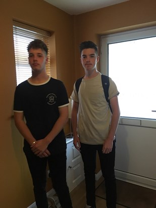 First day of 6th form for the boys