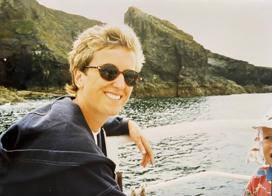 Lovely pic we found of mum on a family holiday.. possibly Cornwall?