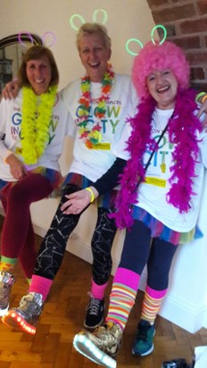 Glowing ears shoes and smiles for Myton Hospice 2017  