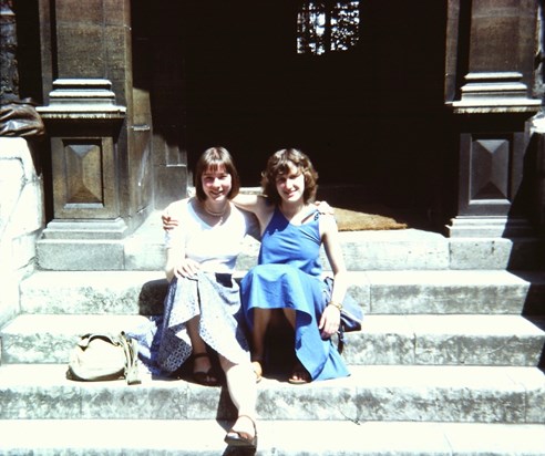 Ruth and Gill 1977 St William’s Refectory York 