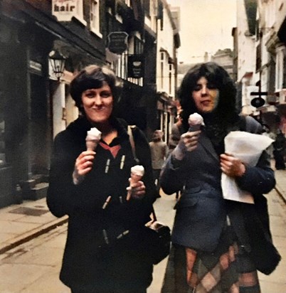 Regan and Gil back in York to see Ruth 1978