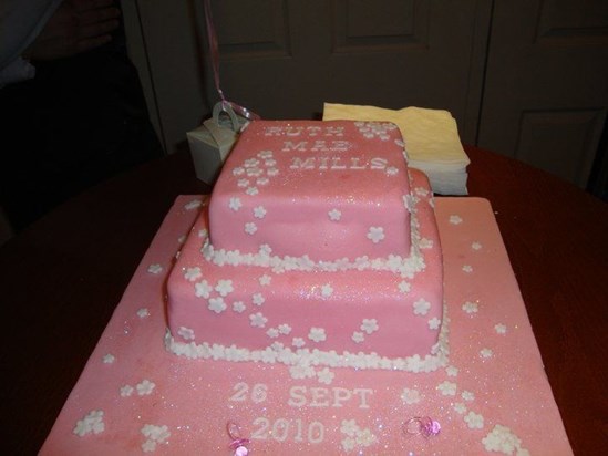 Ruths christening cake.