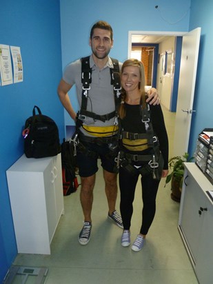 Mike and Gem just before our skydive