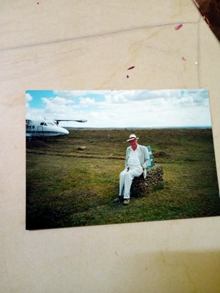 Hamish at the Masai Mara Game reserve Kenya 2003. Added by Daniel