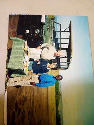 Hamish and Daniel at the Masai Mara game reserve 2003