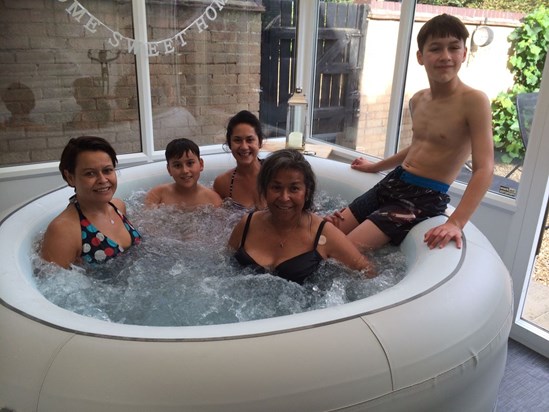 Tashas hot tub