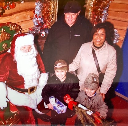 Santa's Grotto David and Harry 