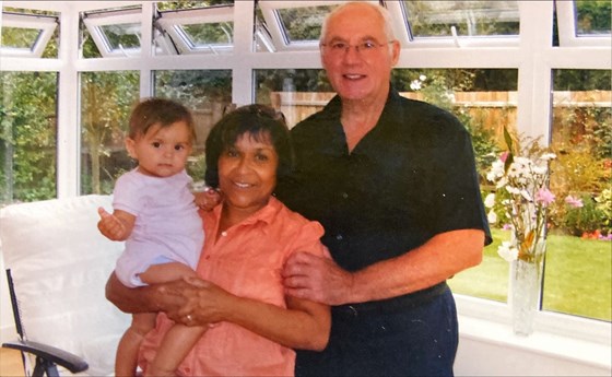 Ruby with Granma and Grandad 