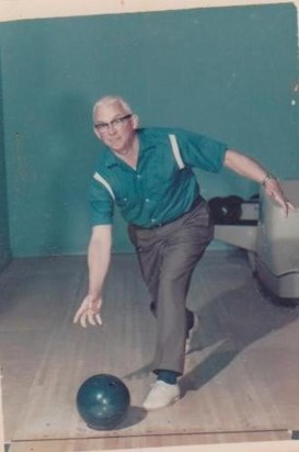 My Grandfather bowling. 