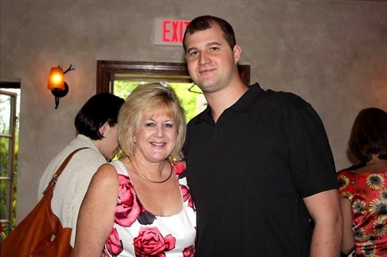 Eric and his mom at our bridal shower